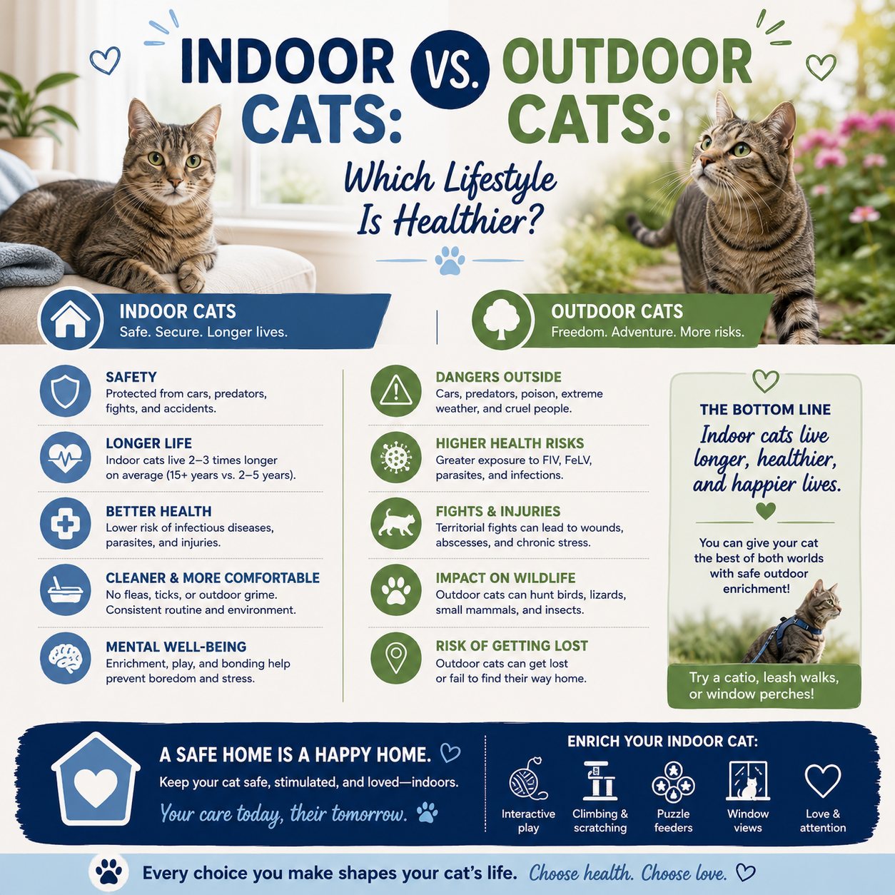 Indoor vs. Outdoor Cats: Which Lifestyle Is Healthier?
